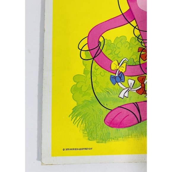 Vintage 1978 Pink Panther Frame Tray Puzzle Whitman Cardboard Toy Retro Kite - Picture 8 of 10